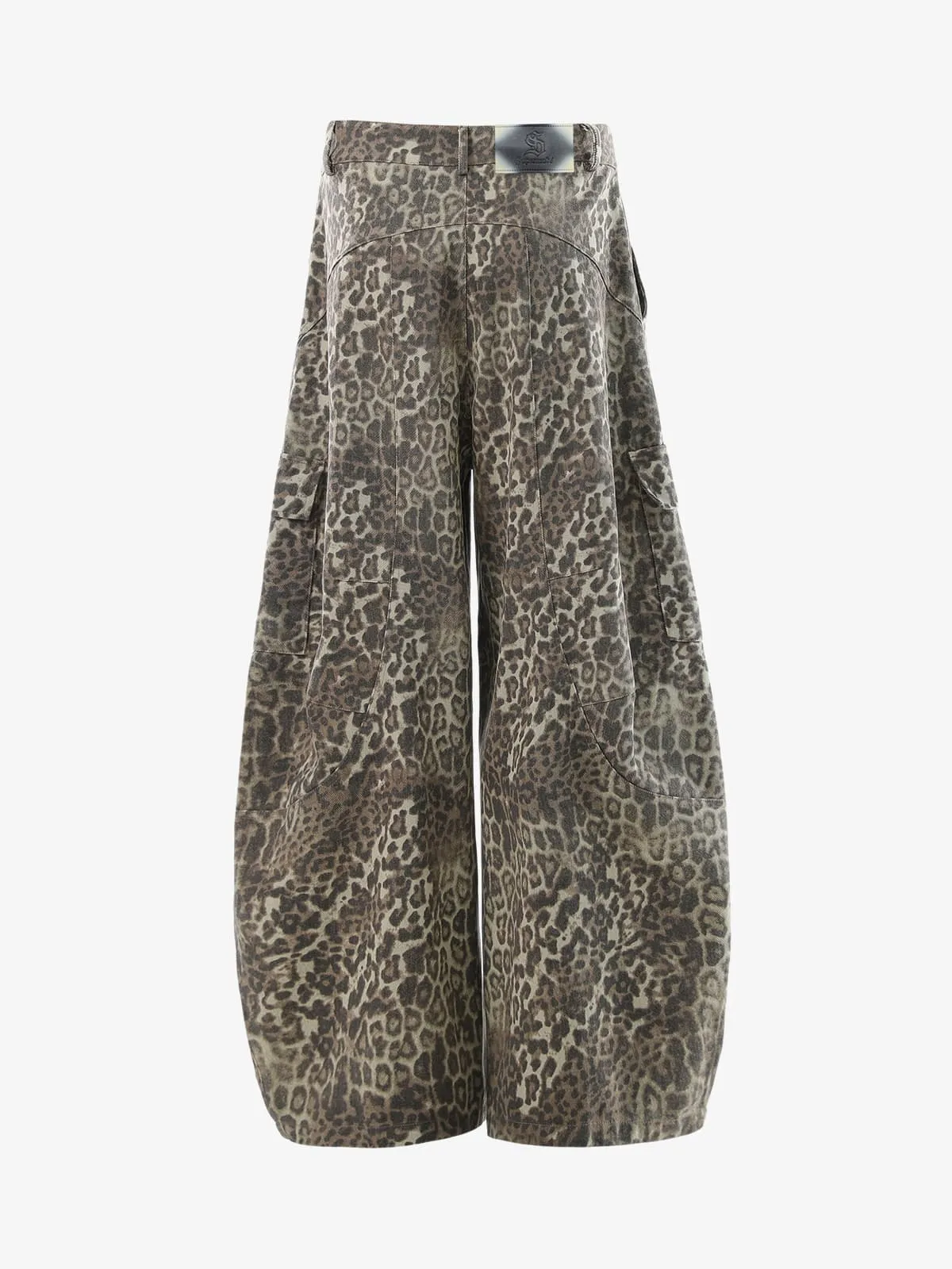 Vintage Leopard Print Cargo Barrel Pants sold by Thesupermade product image thumbnail 2