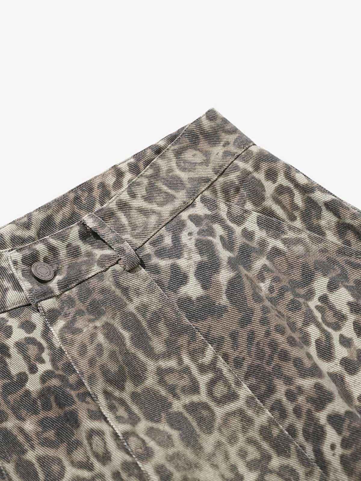 Vintage Leopard Print Cargo Barrel Pants sold by Thesupermade product image thumbnail 4