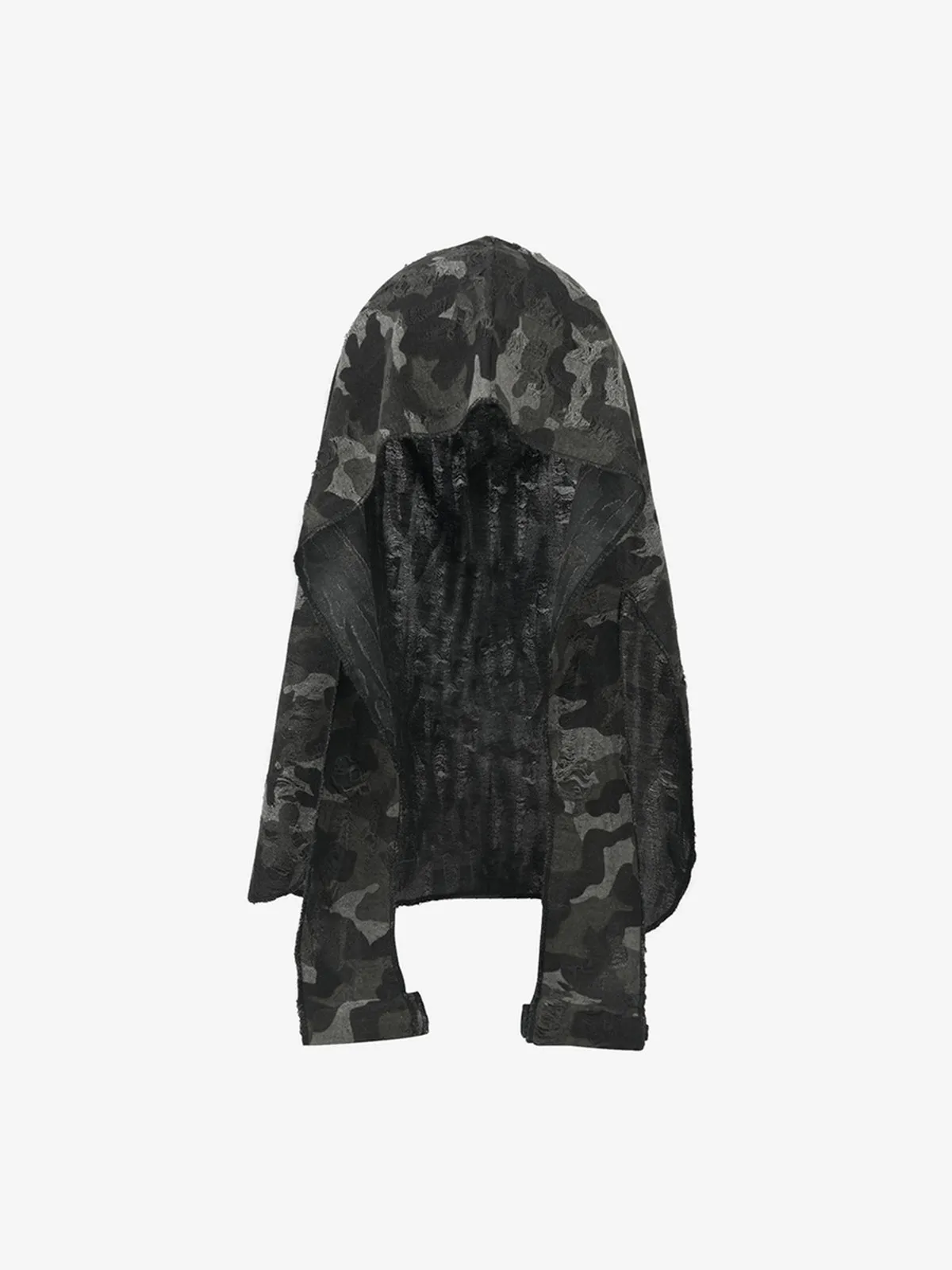 Dark Punk Camouflage Hooded Cape sold by Thesupermade