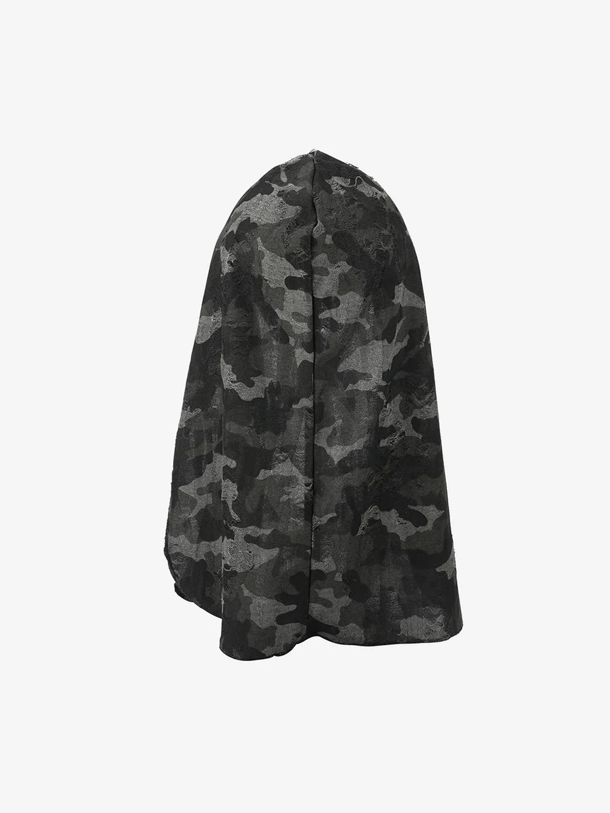 Dark Punk Camouflage Hooded Cape sold by Thesupermade product image thumbnail 2