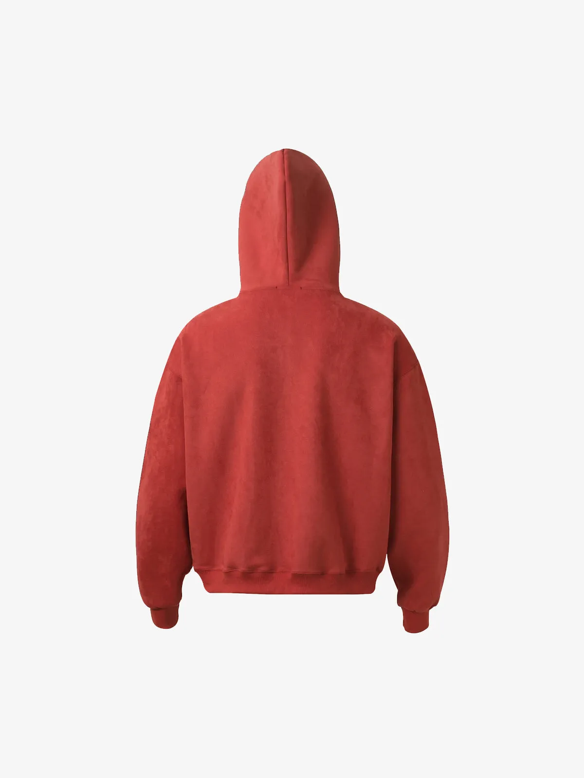 Suede Letter Embroidered Cropped Zip-Up Hoodie sold by Thesupermade product image thumbnail 4