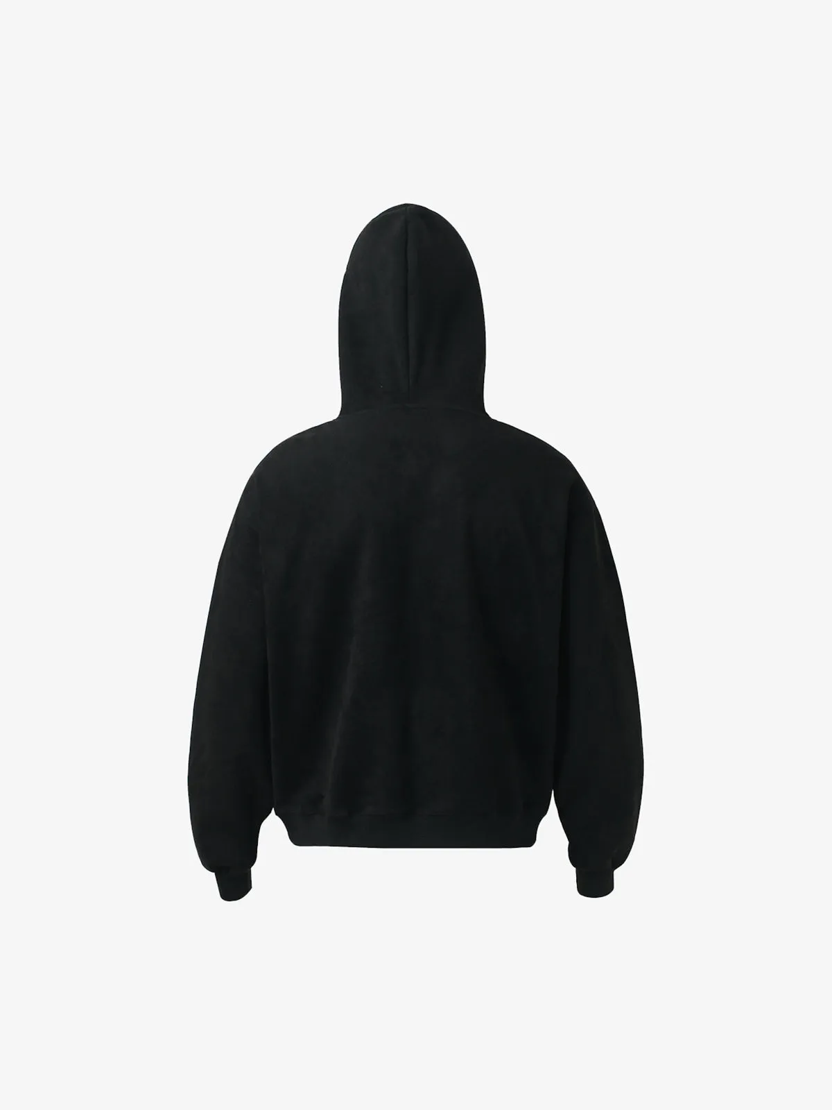 Suede Letter Embroidered Cropped Zip-Up Hoodie sold by Thesupermade product image thumbnail 5