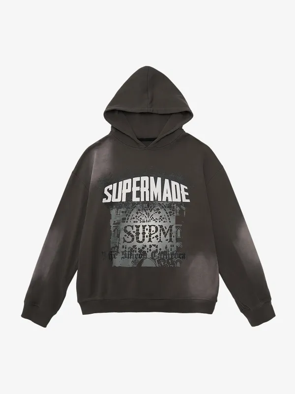 SUPM Dark Ombre Cathedral Hoodie sold by Thesupermade