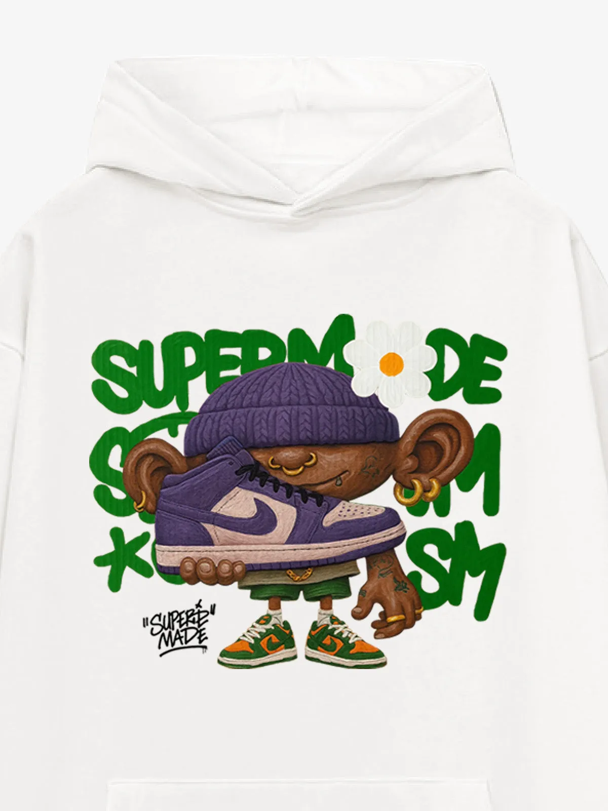 Street Cartoon Trend Sneakers Boy Hoodie sold by Thesupermade product image thumbnail 4