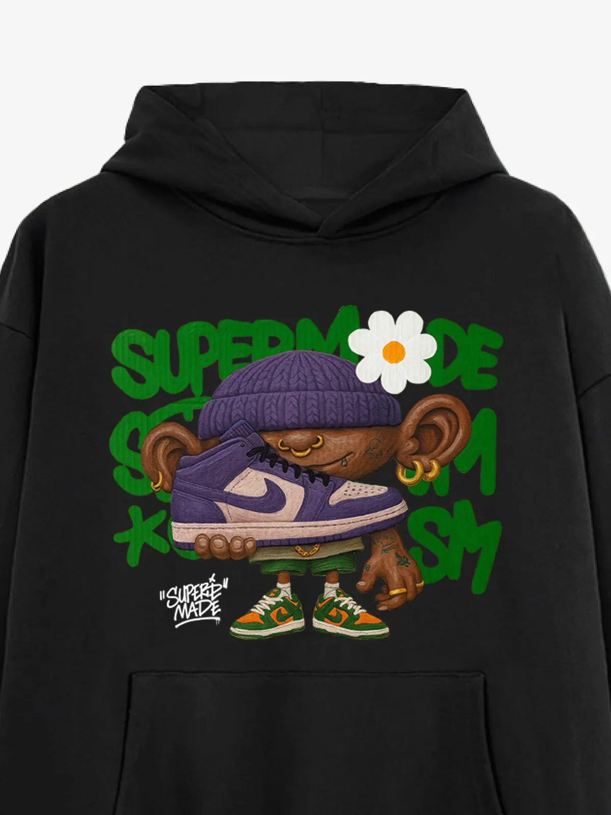 Street Cartoon Trend Sneakers Boy Hoodie sold by Thesupermade product image thumbnail 5