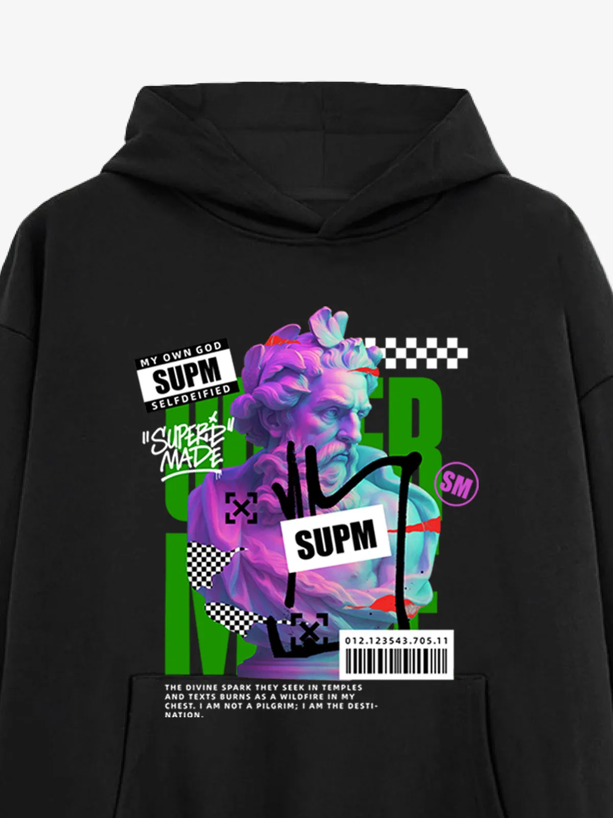 Thesupermade Cyber Classical Greek Statue Hoodie sold by Thesupermade product image thumbnail 5