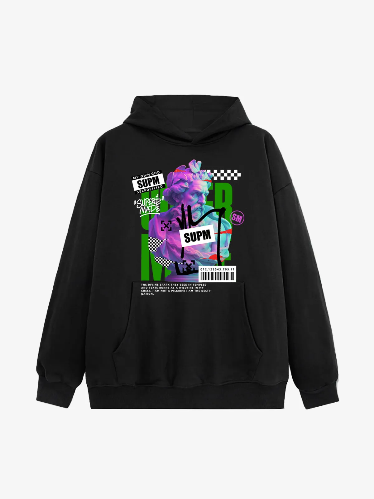 Thesupermade Cyber Classical Greek Statue Hoodie sold by Thesupermade product image thumbnail 2