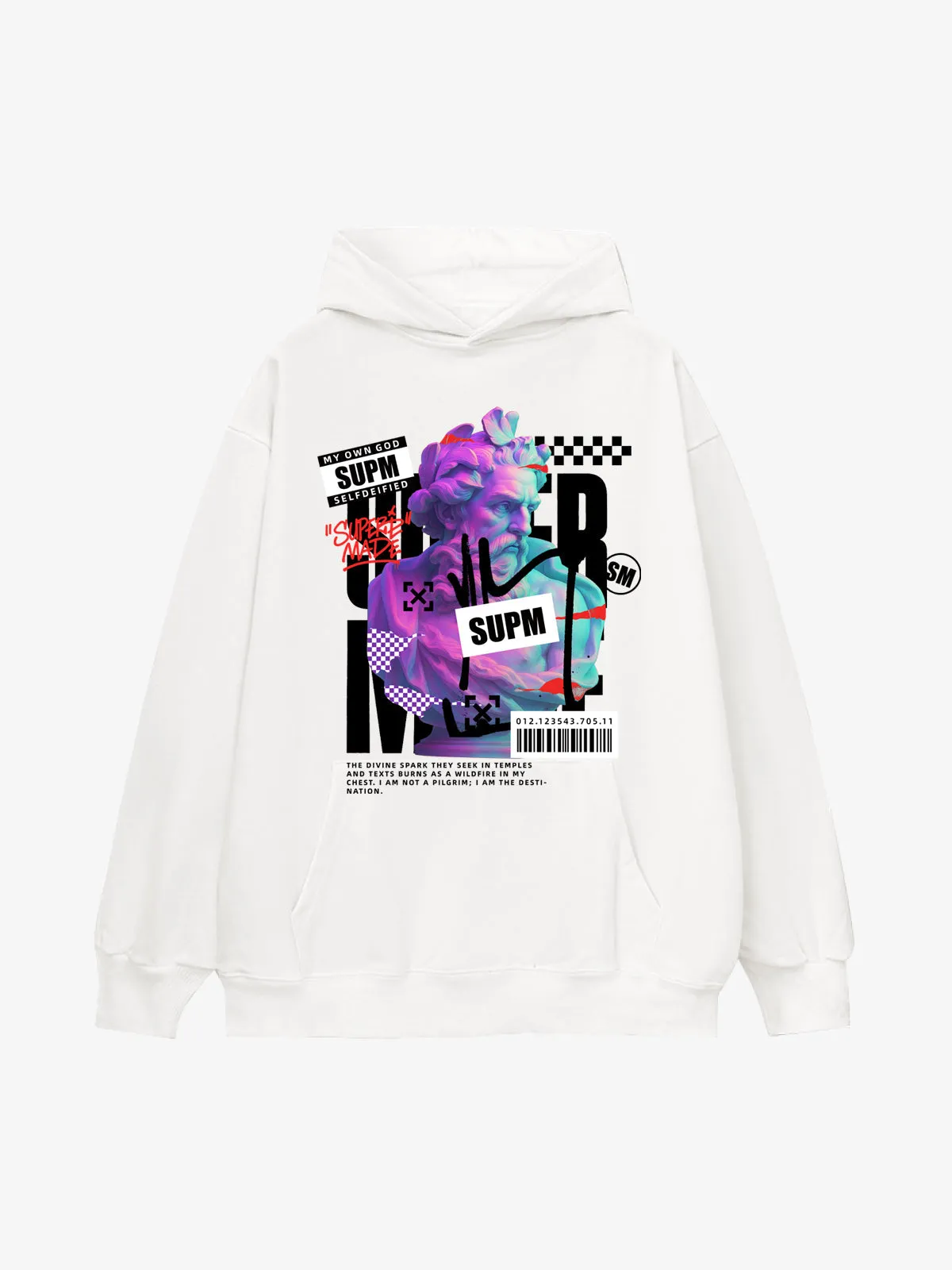 Thesupermade Cyber Classical Greek Statue Hoodie sold by Thesupermade