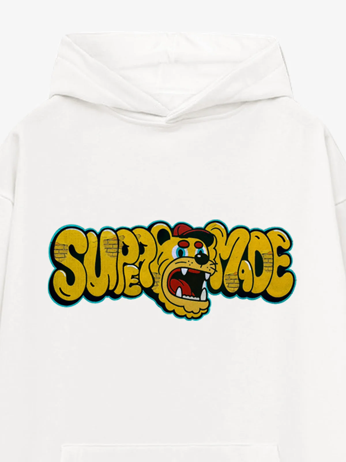 Street-Cool Tiger Head Graffiti Hoodie sold by Thesupermade product image thumbnail 4