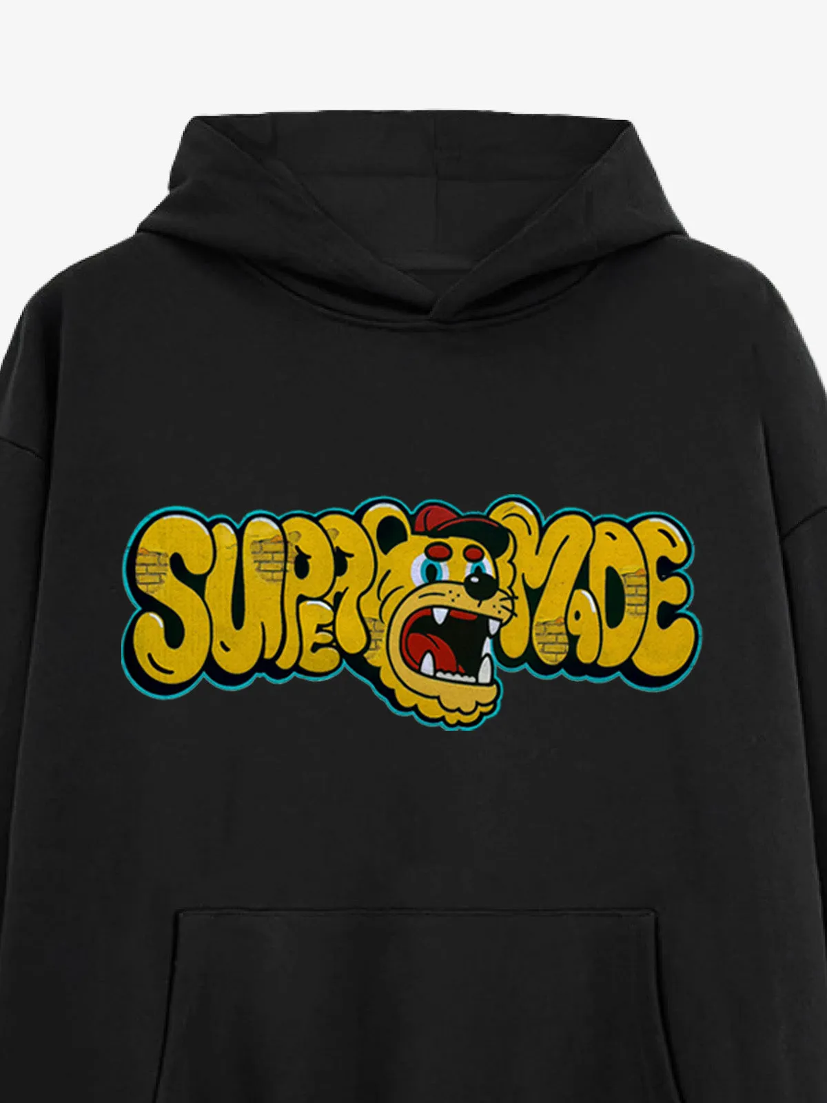 Street-Cool Tiger Head Graffiti Hoodie sold by Thesupermade product image thumbnail 5