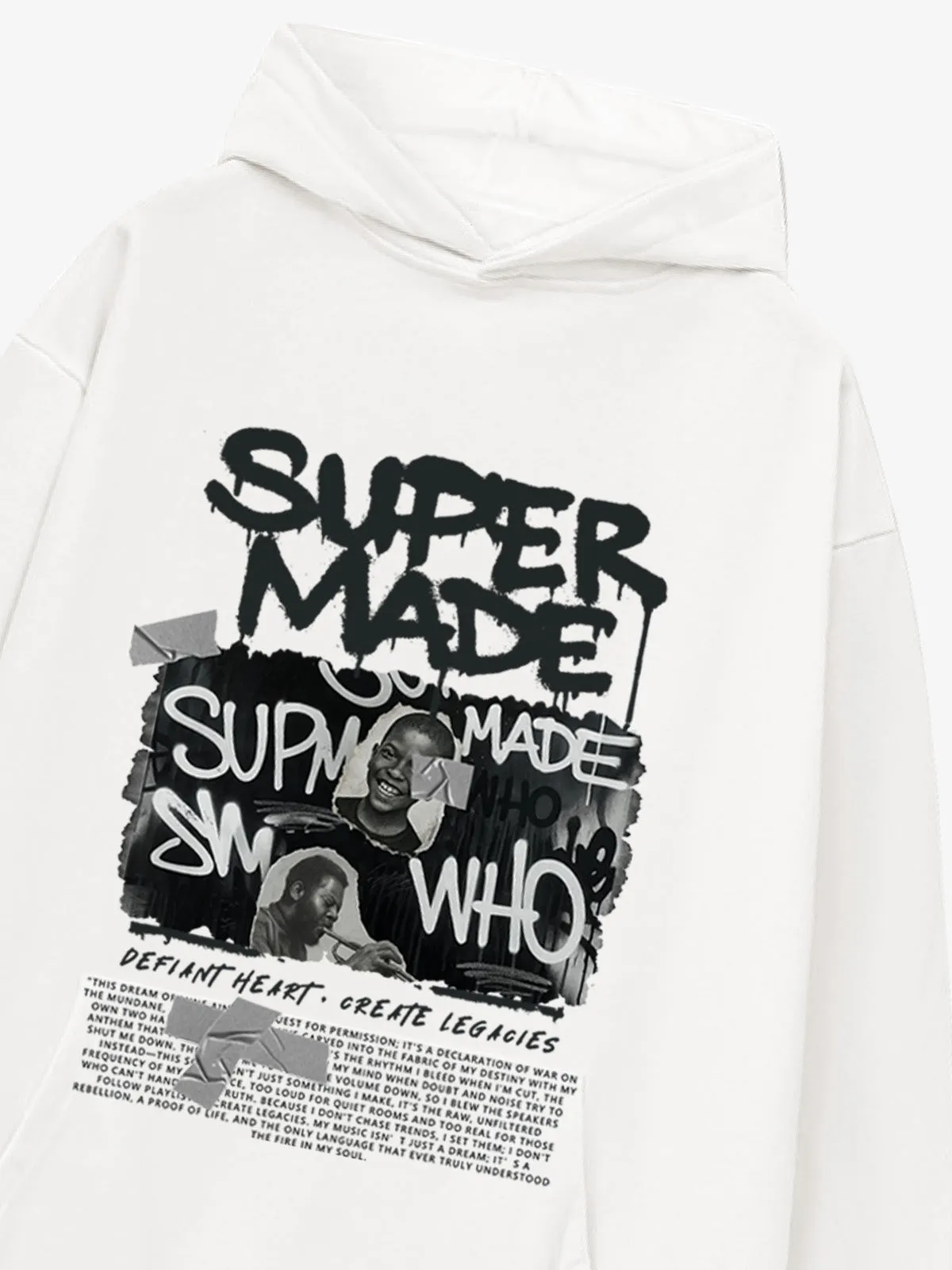 Trendy Retro Graffiti Character Hoodie sold by Thesupermade product image thumbnail 4