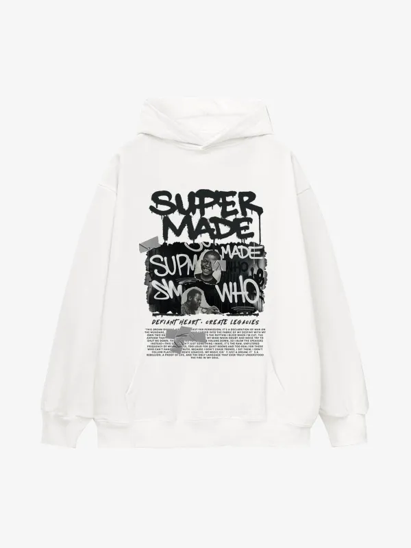 Trendy Retro Graffiti Character Hoodie sold by Thesupermade