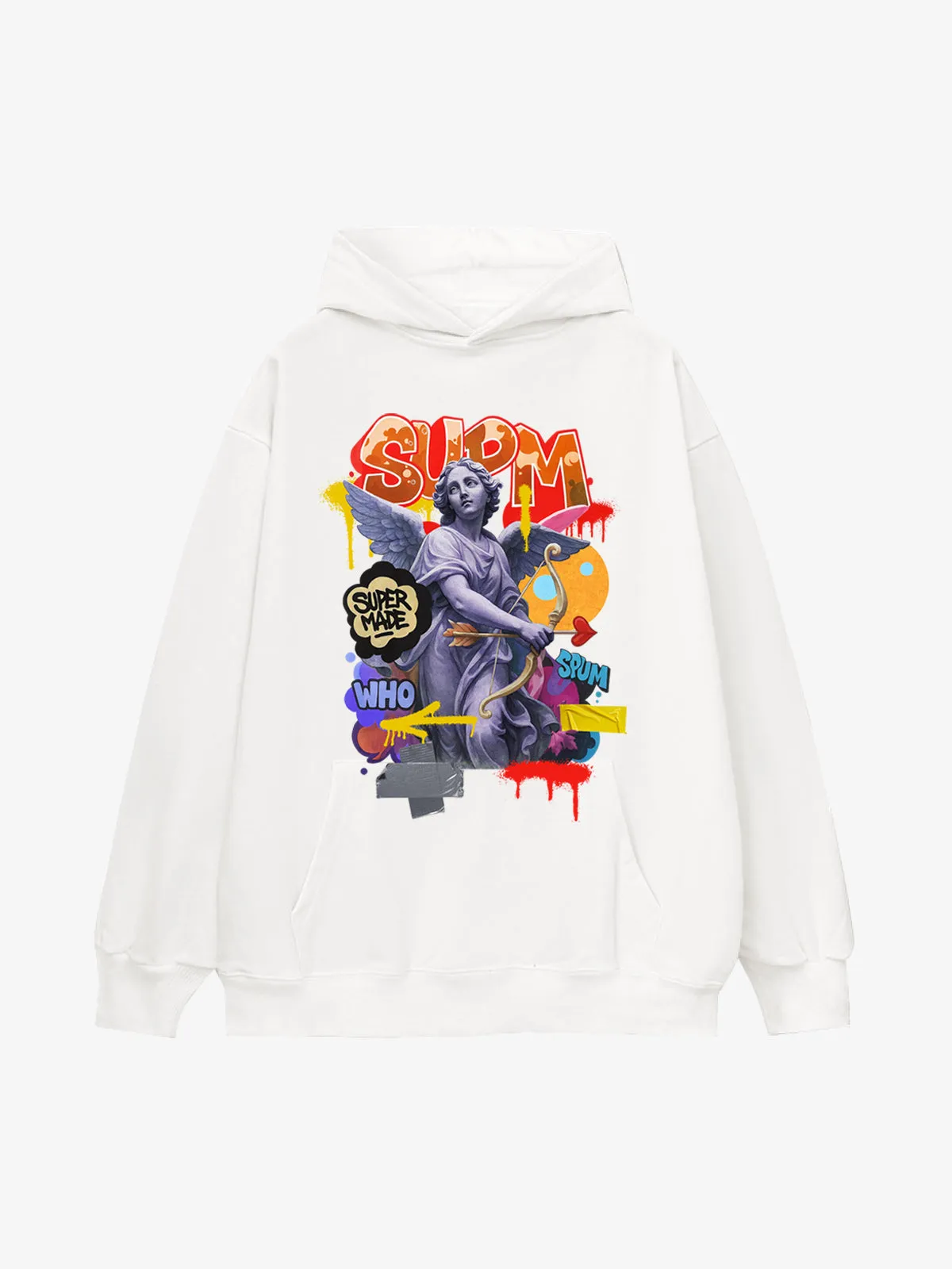 French Terry Cupid Statue Hoodie sold by Thesupermade
