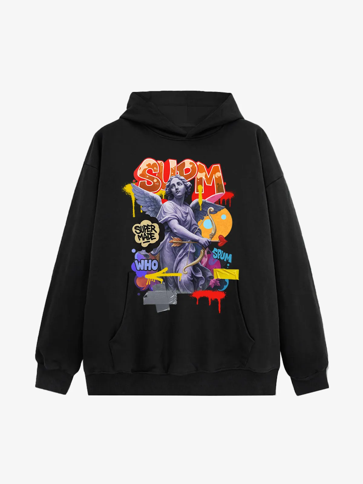 French Terry Cupid Statue Hoodie sold by Thesupermade product image thumbnail 2