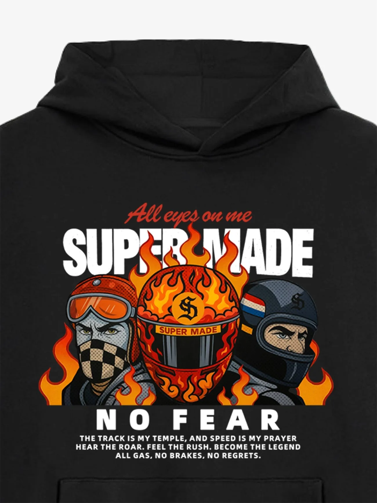 Supermade Cyber Hot-Blooded Motorcycle Hoodie sold by Thesupermade product image thumbnail 5
