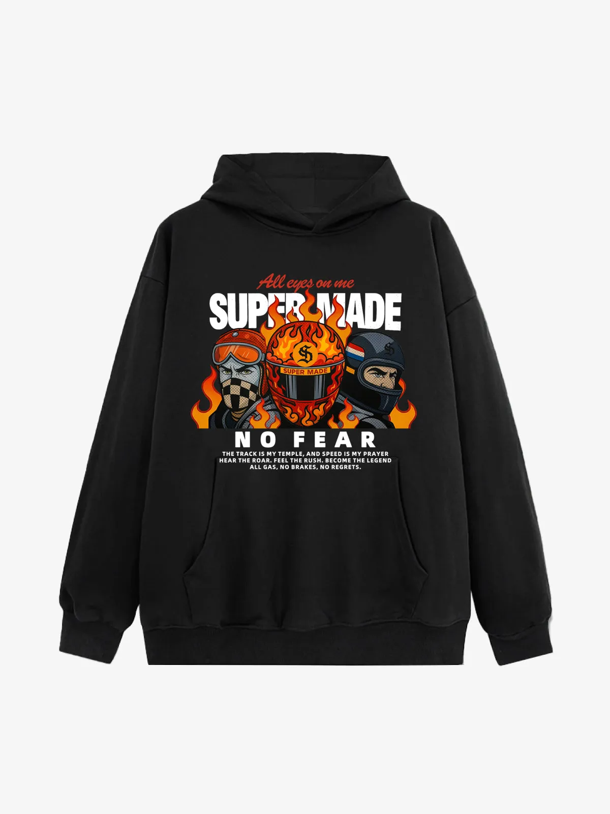Supermade Cyber Hot-Blooded Motorcycle Hoodie sold by Thesupermade product image thumbnail 2