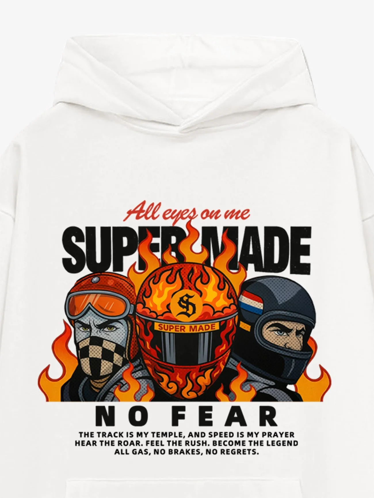Supermade Cyber Hot-Blooded Motorcycle Hoodie sold by Thesupermade product image thumbnail 4