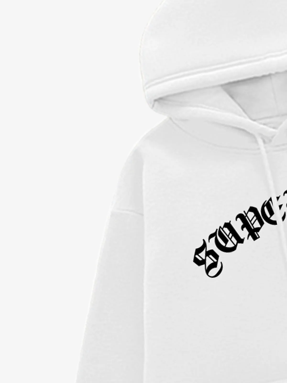Street Letter Design Print Plush Hoodie sold by Thesupermade product image thumbnail 5
