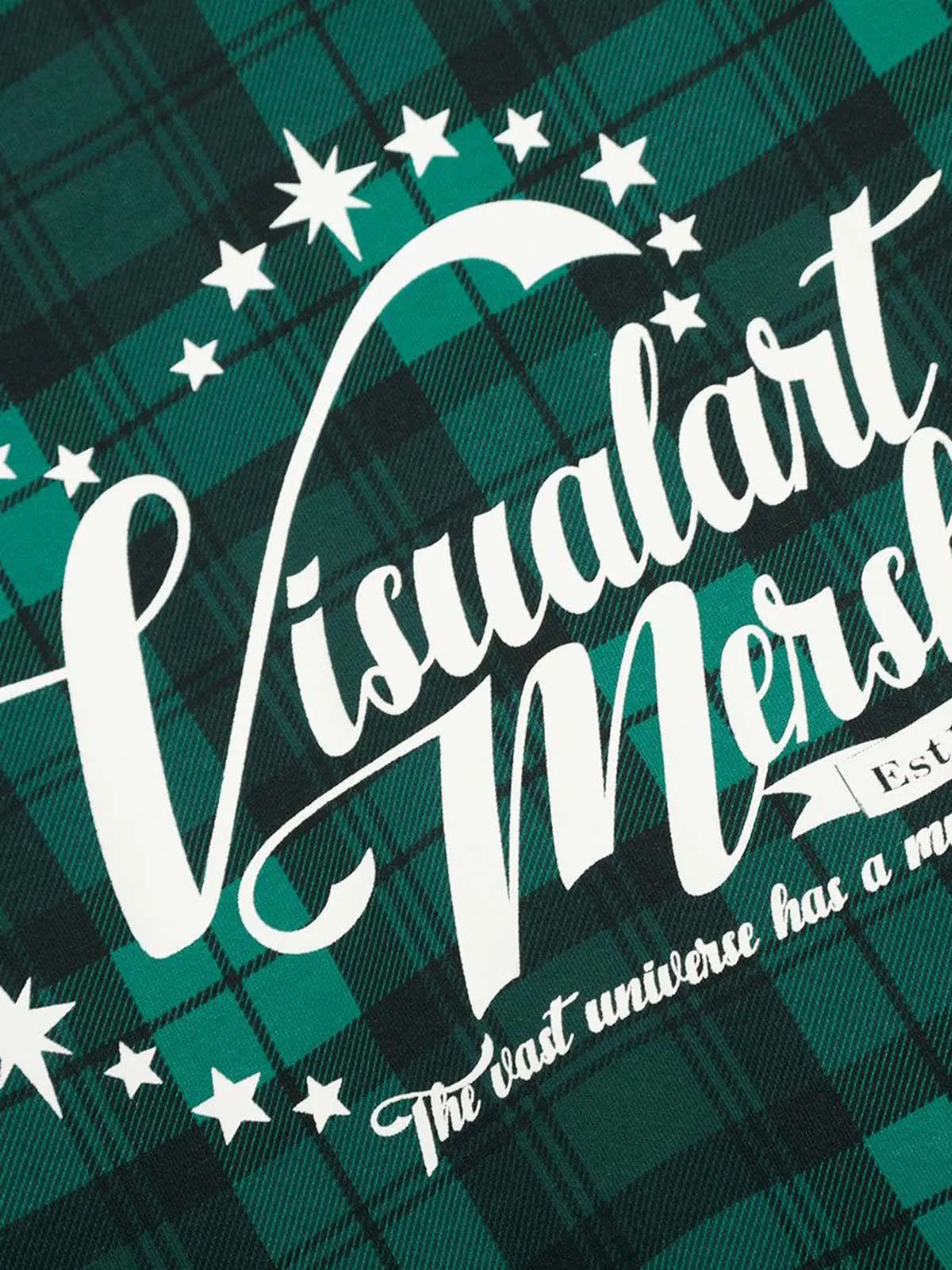 Retro Plaid Patch Embroidered Cardigan Zip Up Hoodie sold by Thesupermade product image thumbnail 4