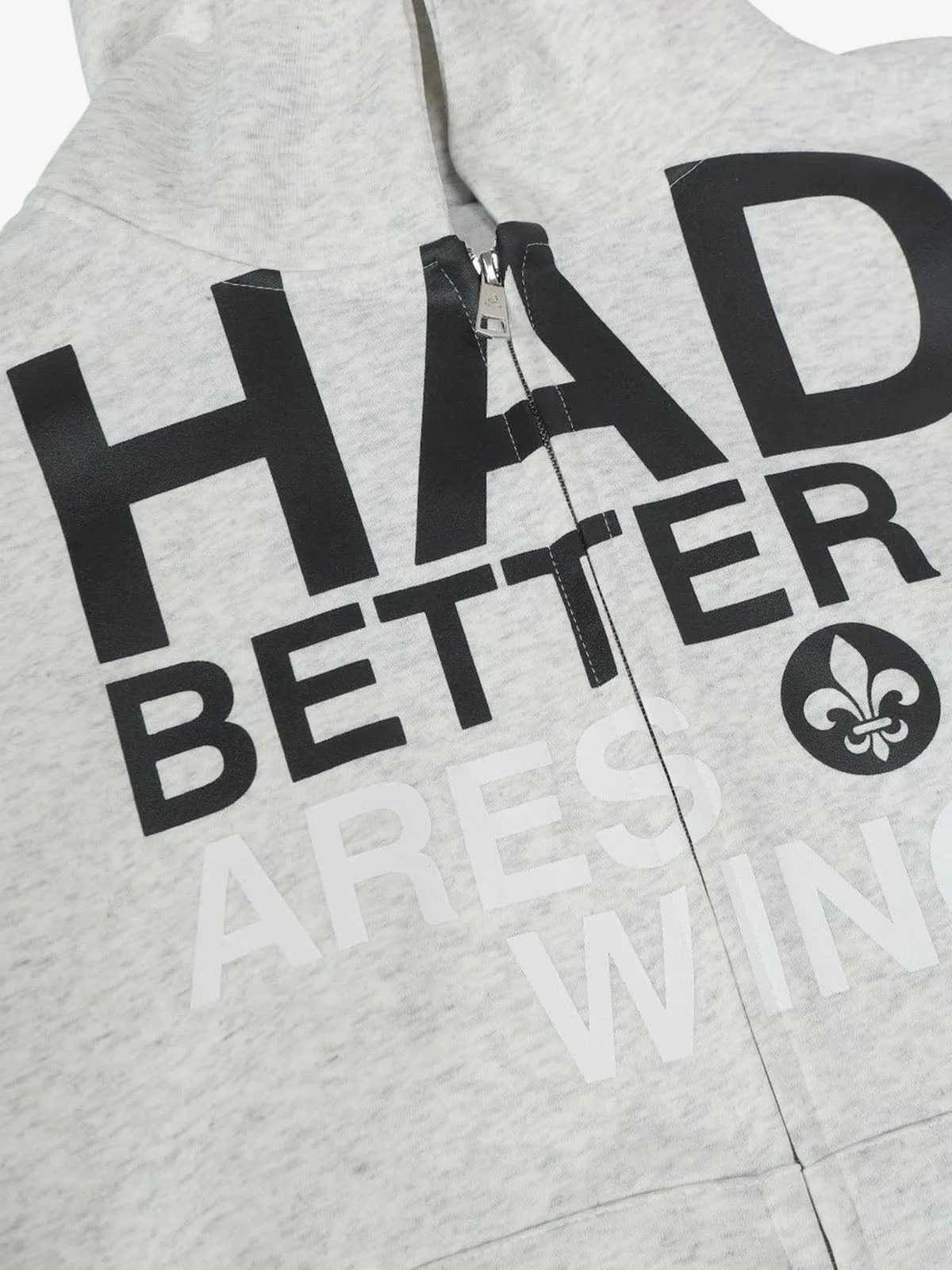 Casual Lettering Pattern Cardigan Zip Up Hoodie sold by Thesupermade product image thumbnail 3