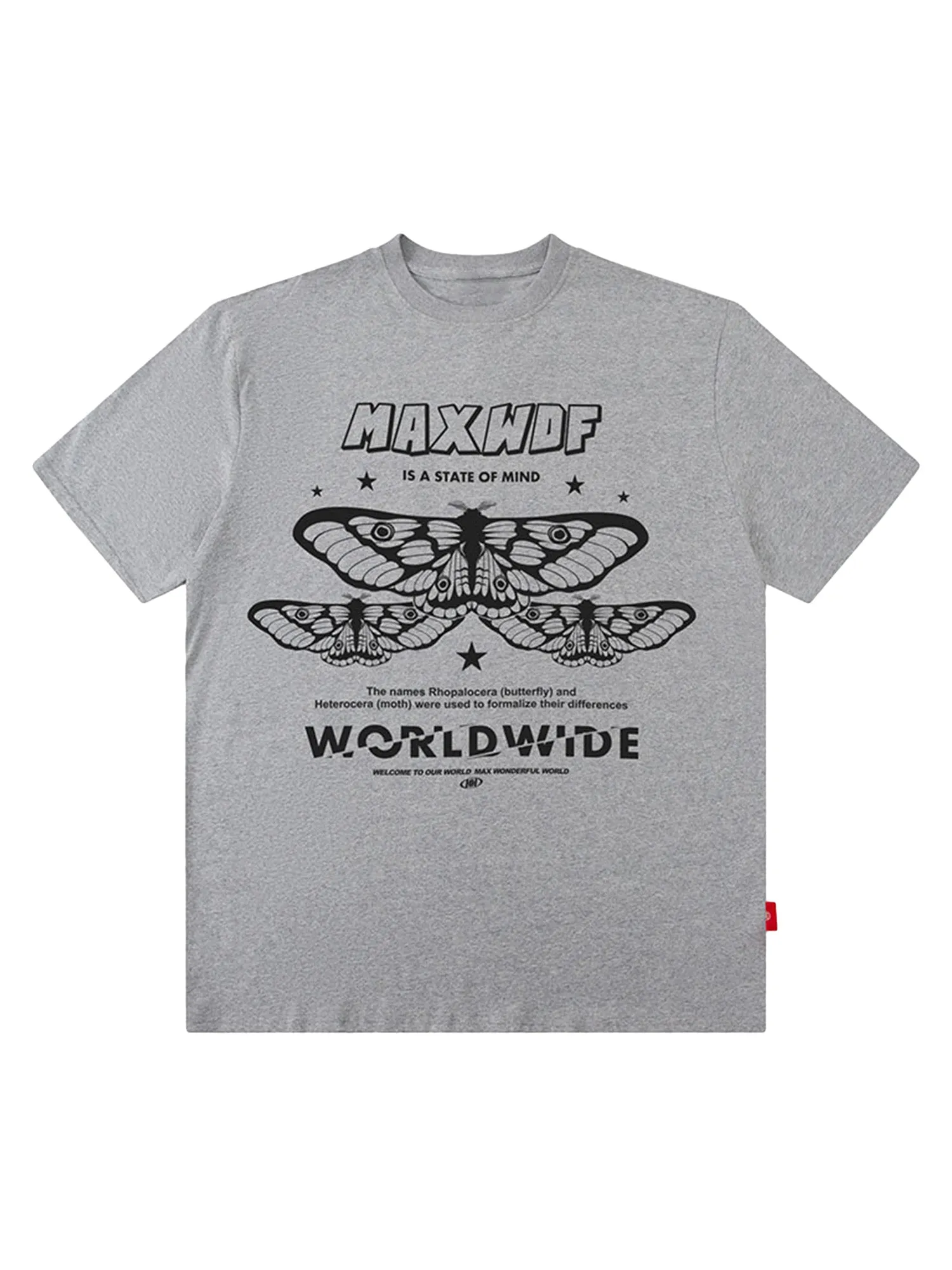 American Street Preppy Butterfly Print Oversize T-shirt sold by Thesupermade