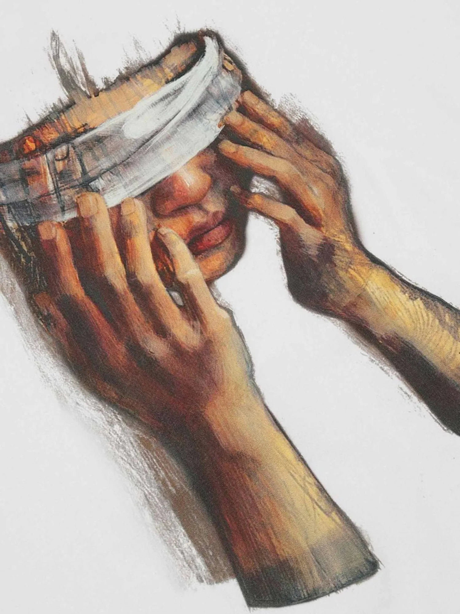 Thesupermade American Tide Loose Print Round Neck T-shirt -1640 sold by Thesupermade product image thumbnail 3