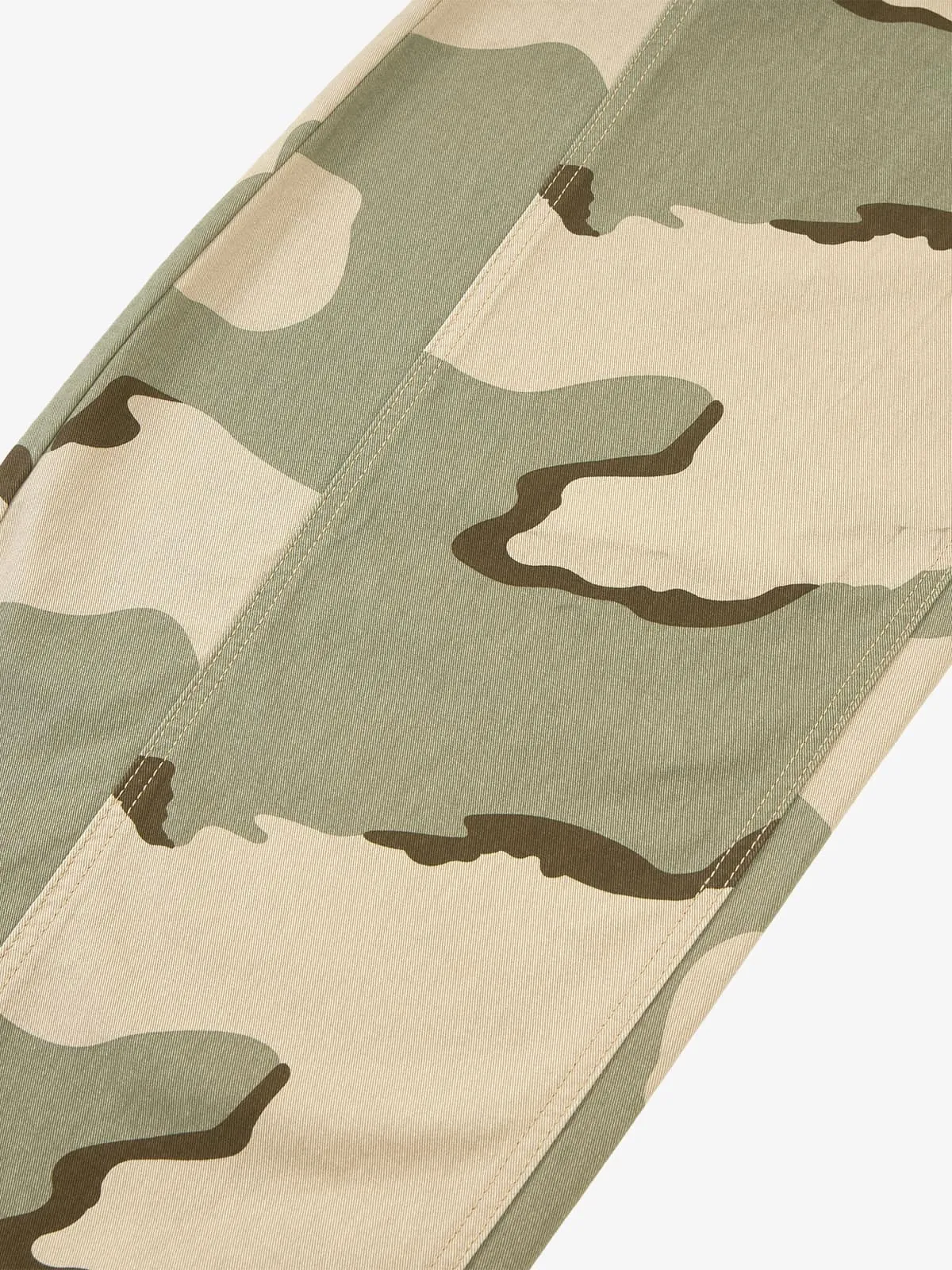 Retro Street Camouflage Barrel Casual Pants sold by Thesupermade product image thumbnail 5