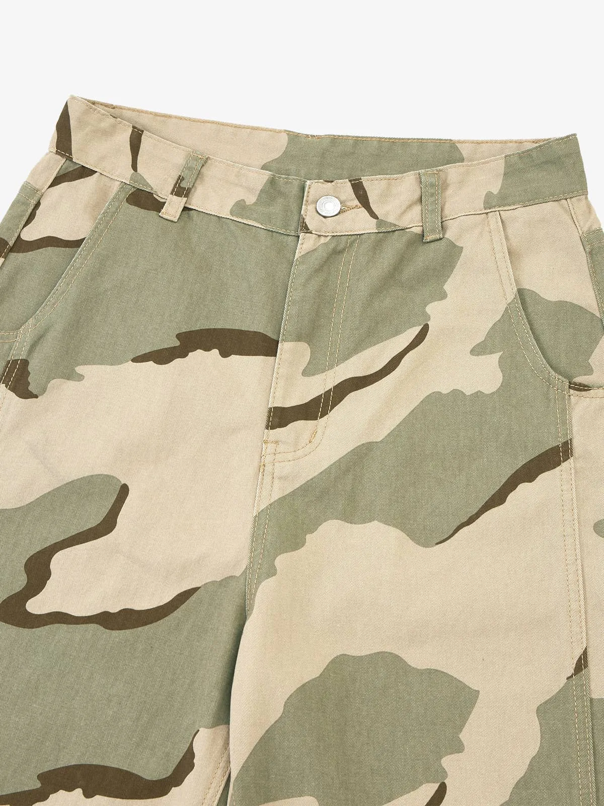 Retro Street Camouflage Barrel Casual Pants sold by Thesupermade product image thumbnail 3