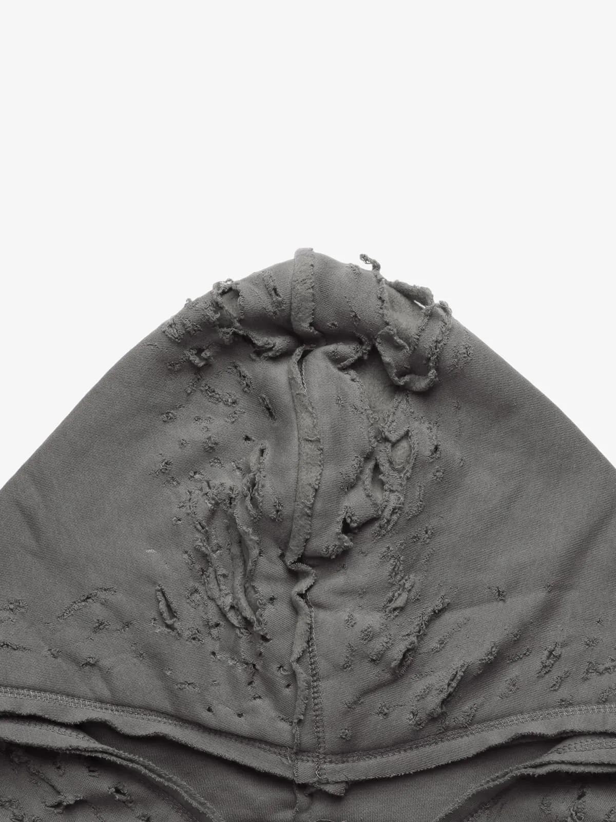 Retro Distressed Ripped Zip Up Hoodie sold by Thesupermade product image thumbnail 5