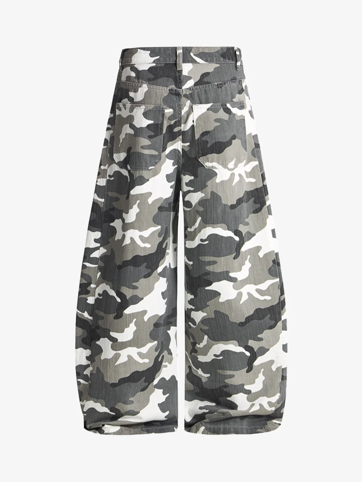 Retro Camouflage Cargo Barrel Pants sold by Thesupermade product image thumbnail 2