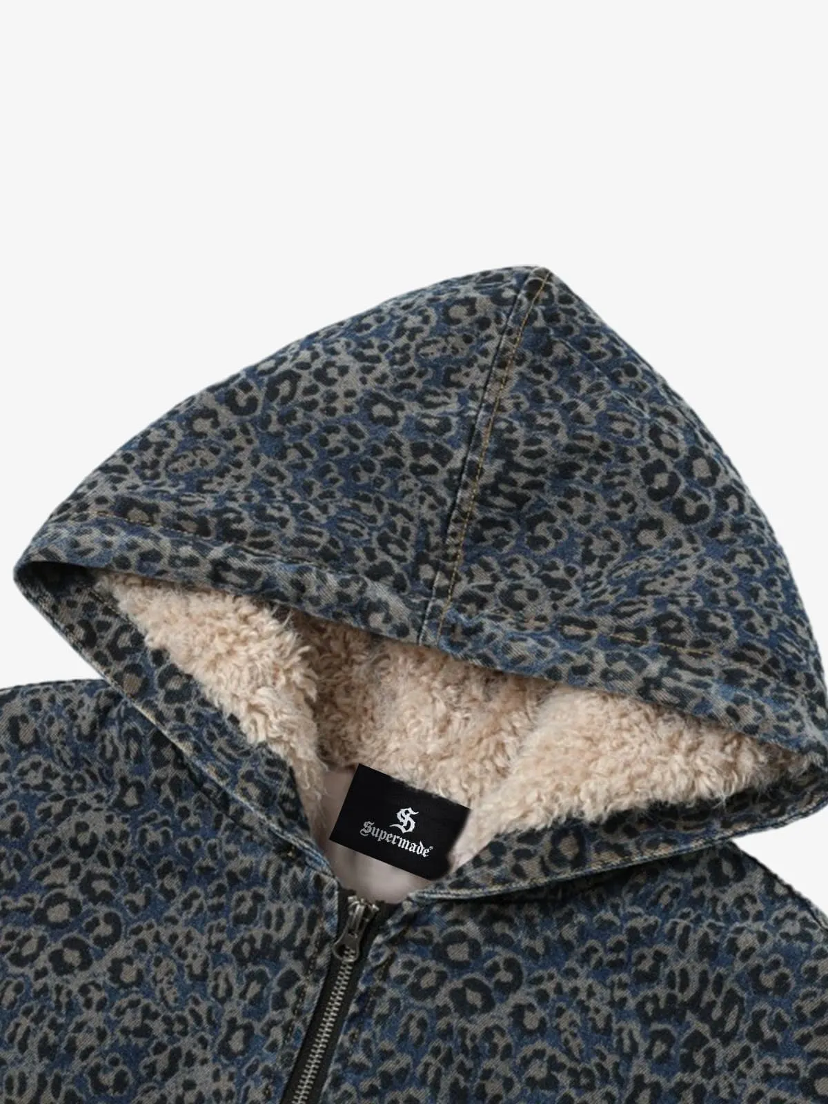 Vintage Lambswool Leopard Emblem Padded Jacket sold by Thesupermade product image thumbnail 3