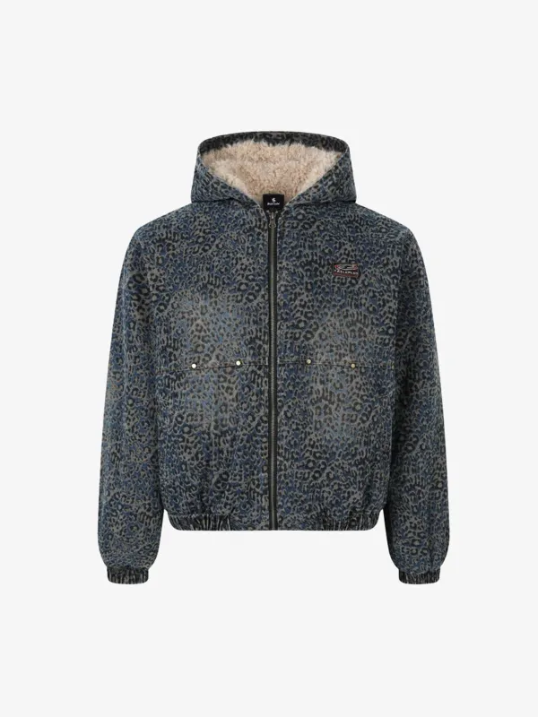 Vintage Lambswool Leopard Emblem Padded Jacket sold by Thesupermade