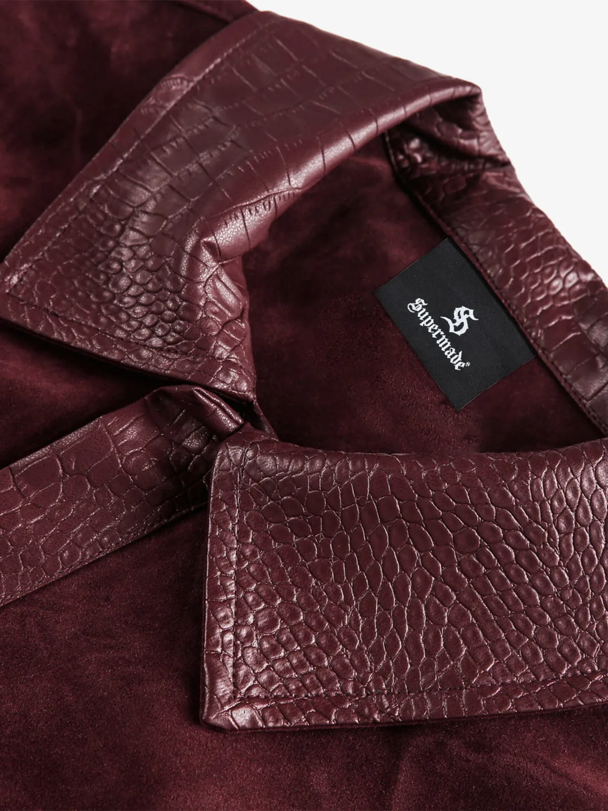 Vintage Suede PU Leather Collar Zip Up Jacket sold by Thesupermade product image thumbnail 5