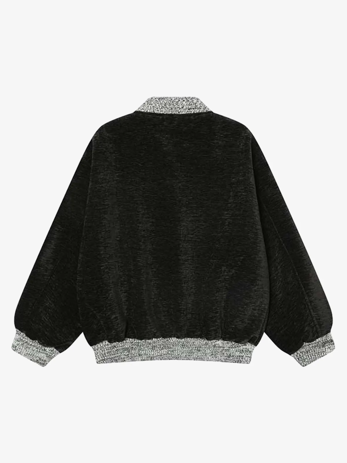 Vintage Chenille Color-Block Baseball Collar Jacket sold by Thesupermade product image thumbnail 4