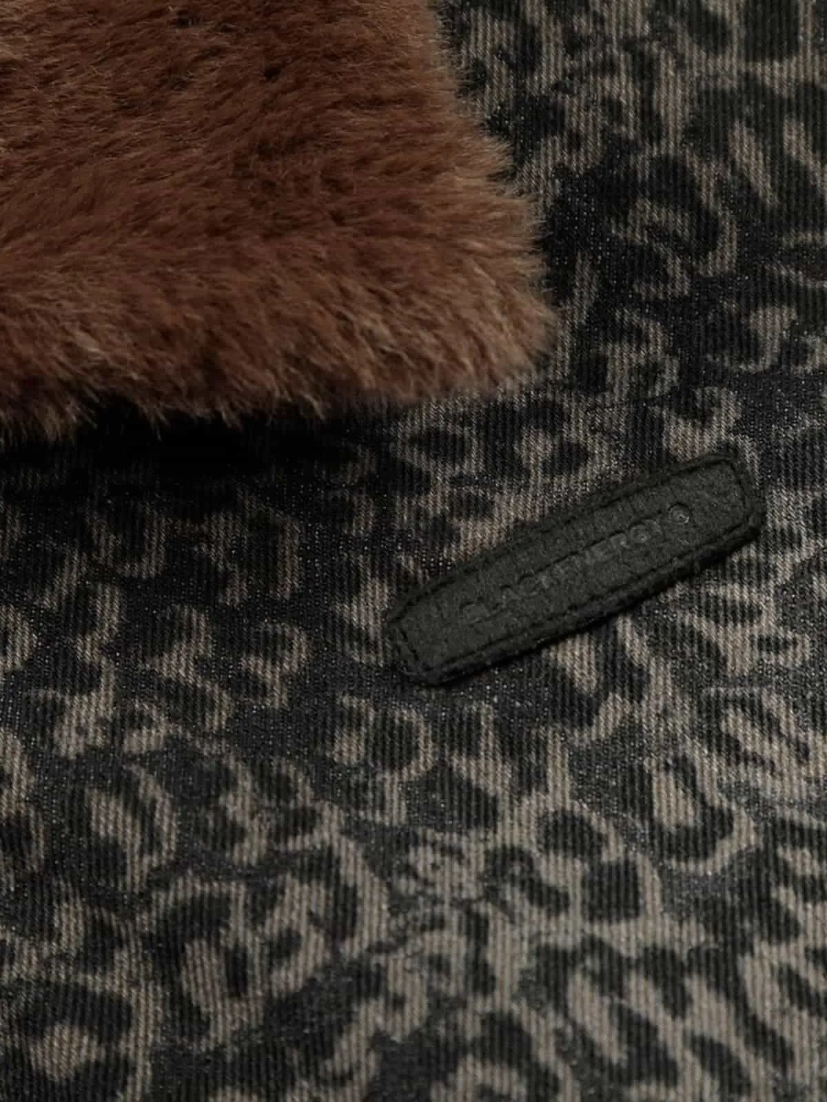 Vintage Leopard Print Fleece Zip Up Vest sold by Thesupermade product image thumbnail 4