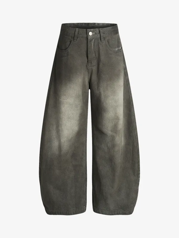 Vintage Faded Wide Barrel Jeans sold by Thesupermade