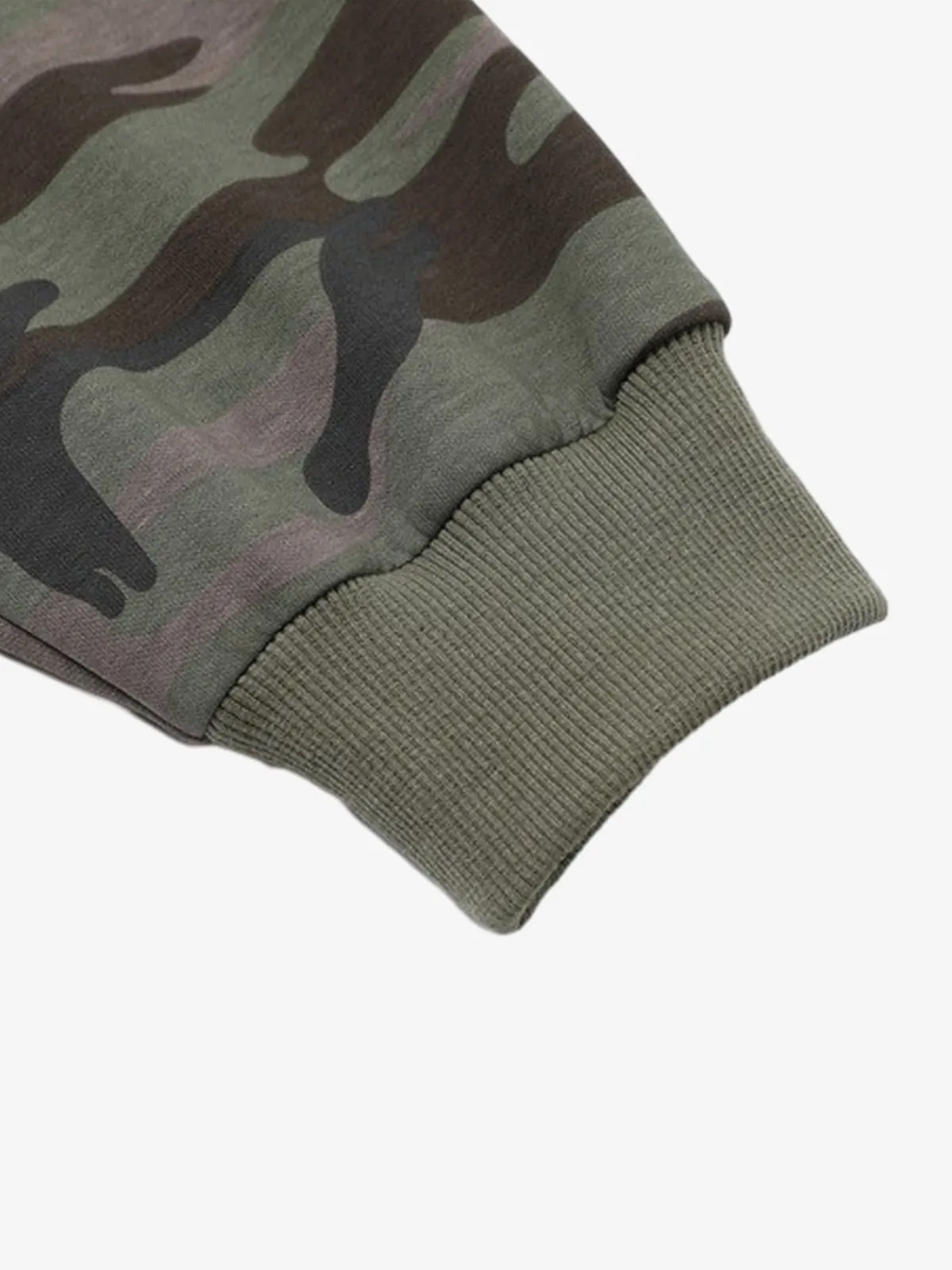 Street Camouflage Rhinestone Letter Zip Up Hoodie sold by Thesupermade product image thumbnail 5