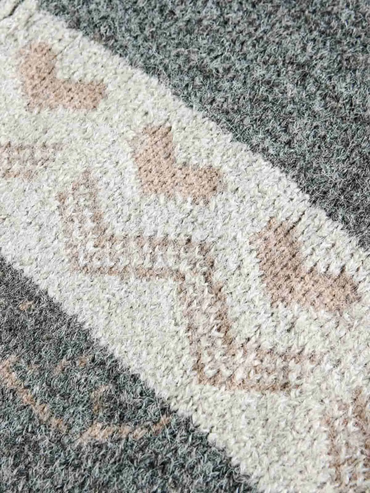 Retro Christmas Reindeer Pattern Zip-Up Knit Cardigan Sweater sold by Thesupermade product image thumbnail 5