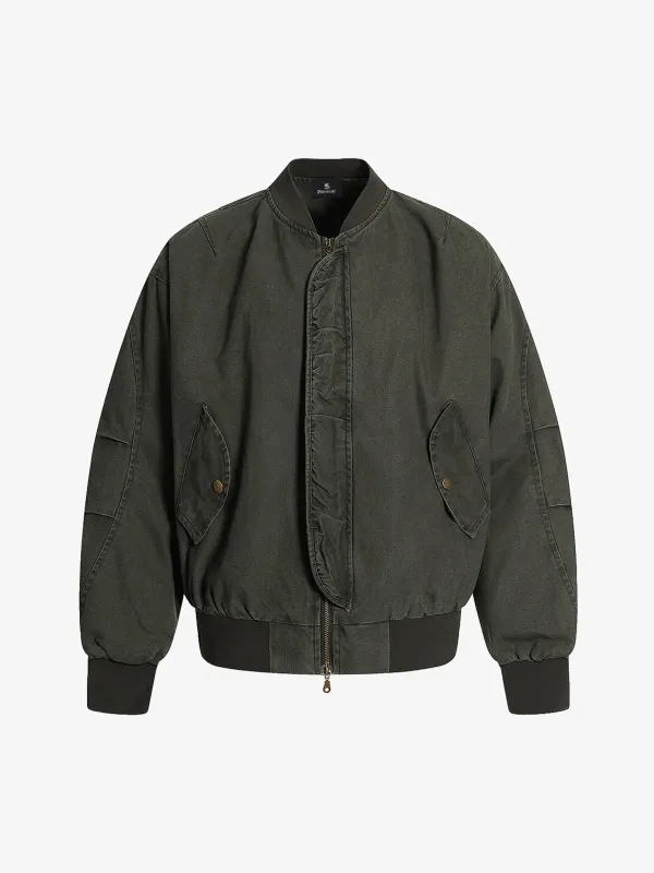 Vintage Washed Military Bomber Jacket sold by Thesupermade