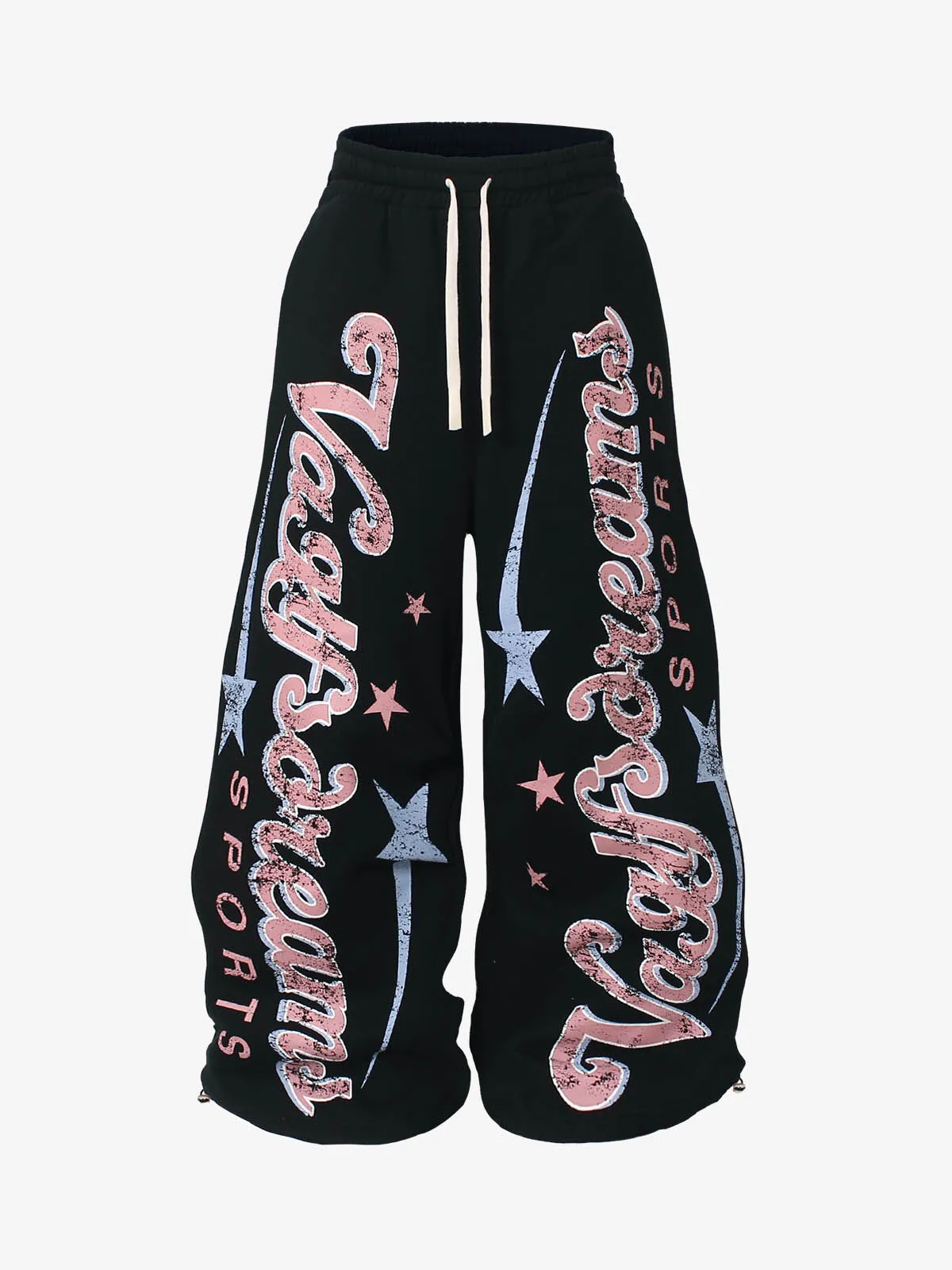 Retro Graphic Fleece-Lined Baggy Sweatpants sold by Thesupermade product image thumbnail 2