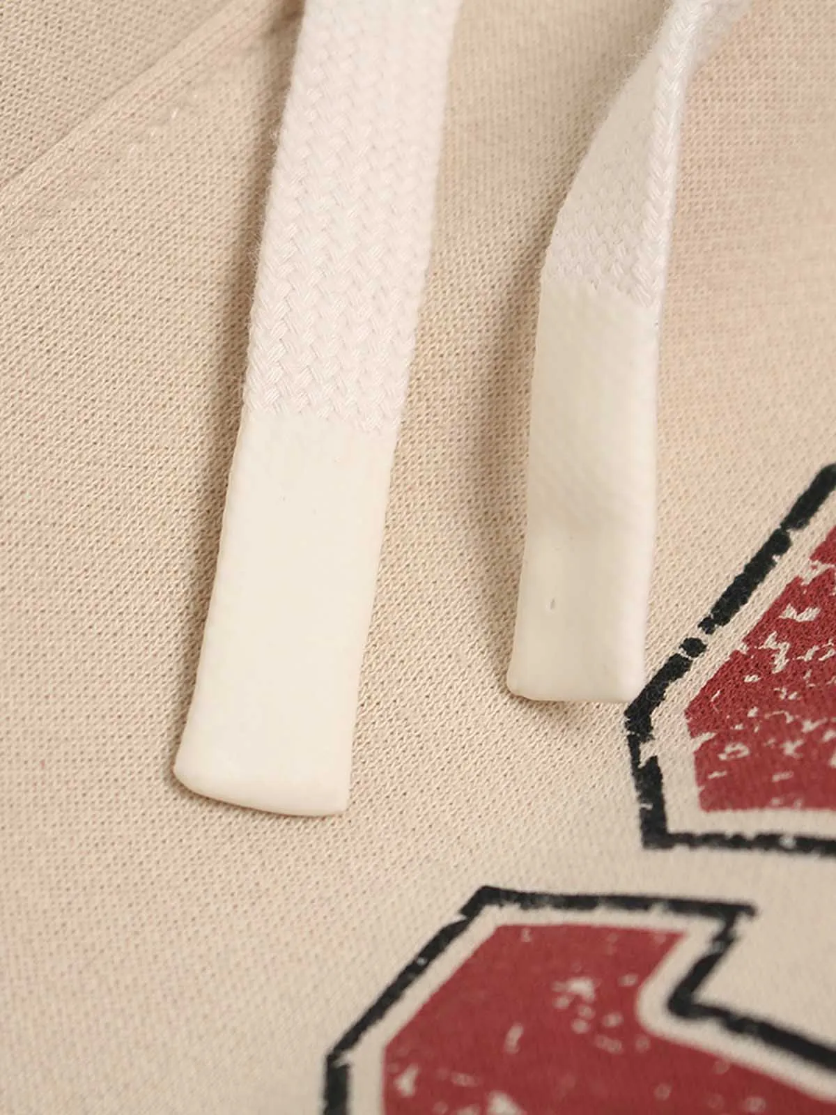 Retro Fleece-Lined Color-Block Letter Print Baggy Pants sold by Thesupermade product image thumbnail 4