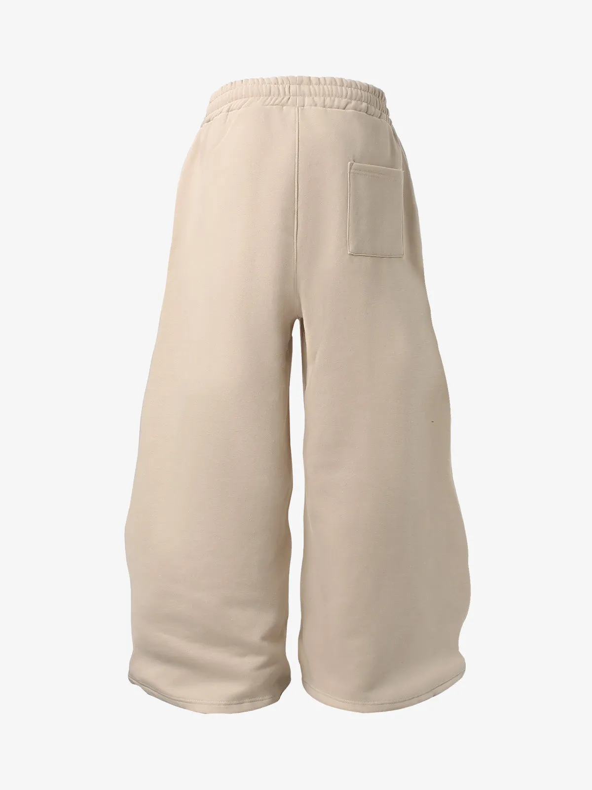 Retro Fleece-Lined Color-Block Letter Print Baggy Pants sold by Thesupermade product image thumbnail 2