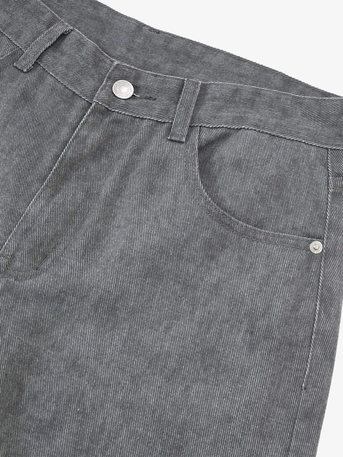 Retro Distressed Washed Texture Wide-Leg Pants sold by Thesupermade product image thumbnail 5