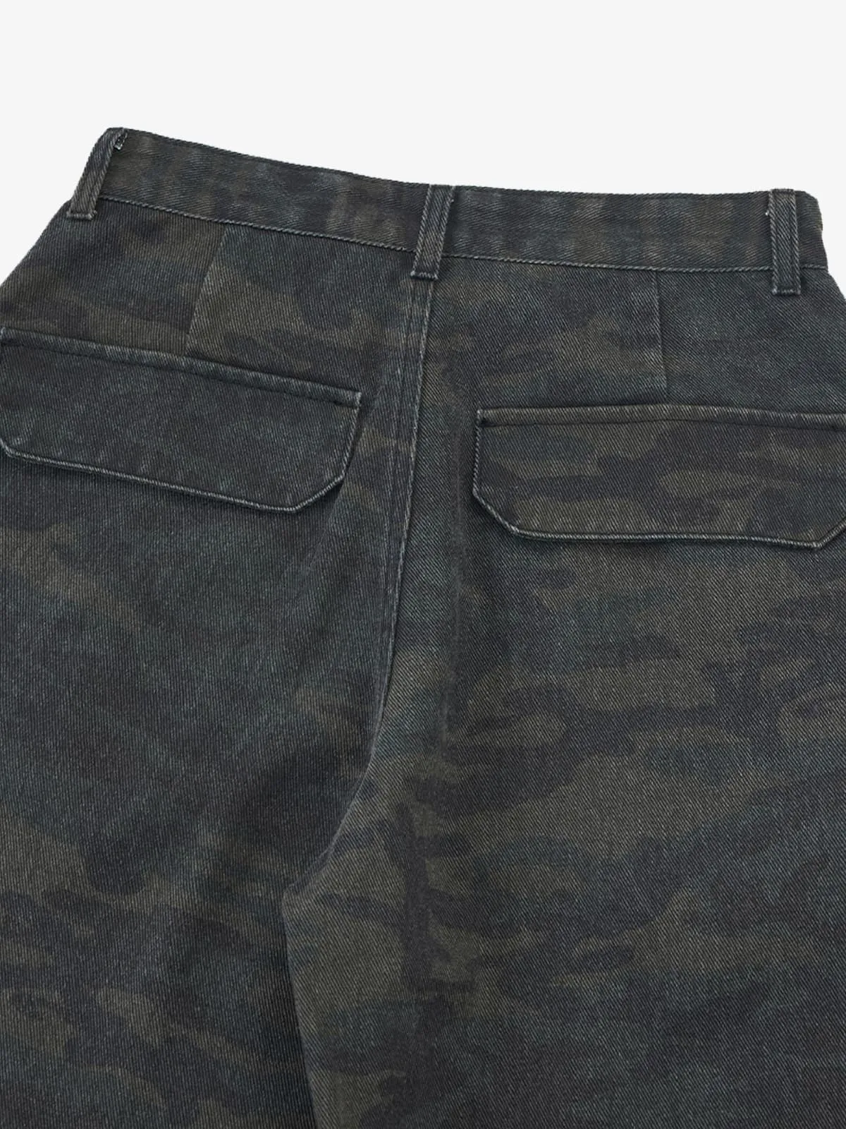 Retro Camo Multi-Pocket Cargo Barrel Pants sold by Thesupermade product image thumbnail 3