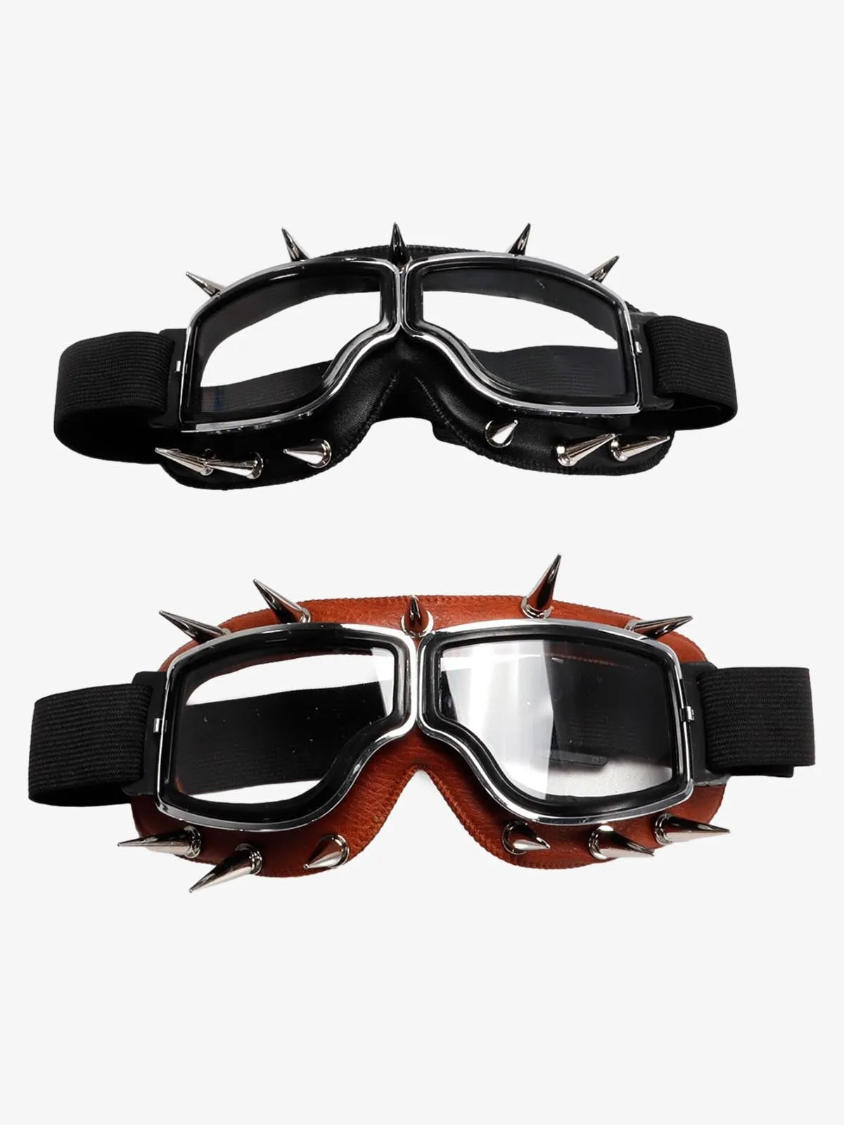 Punk Spike Detail Retro Aviator Goggles sold by Thesupermade product image thumbnail 5