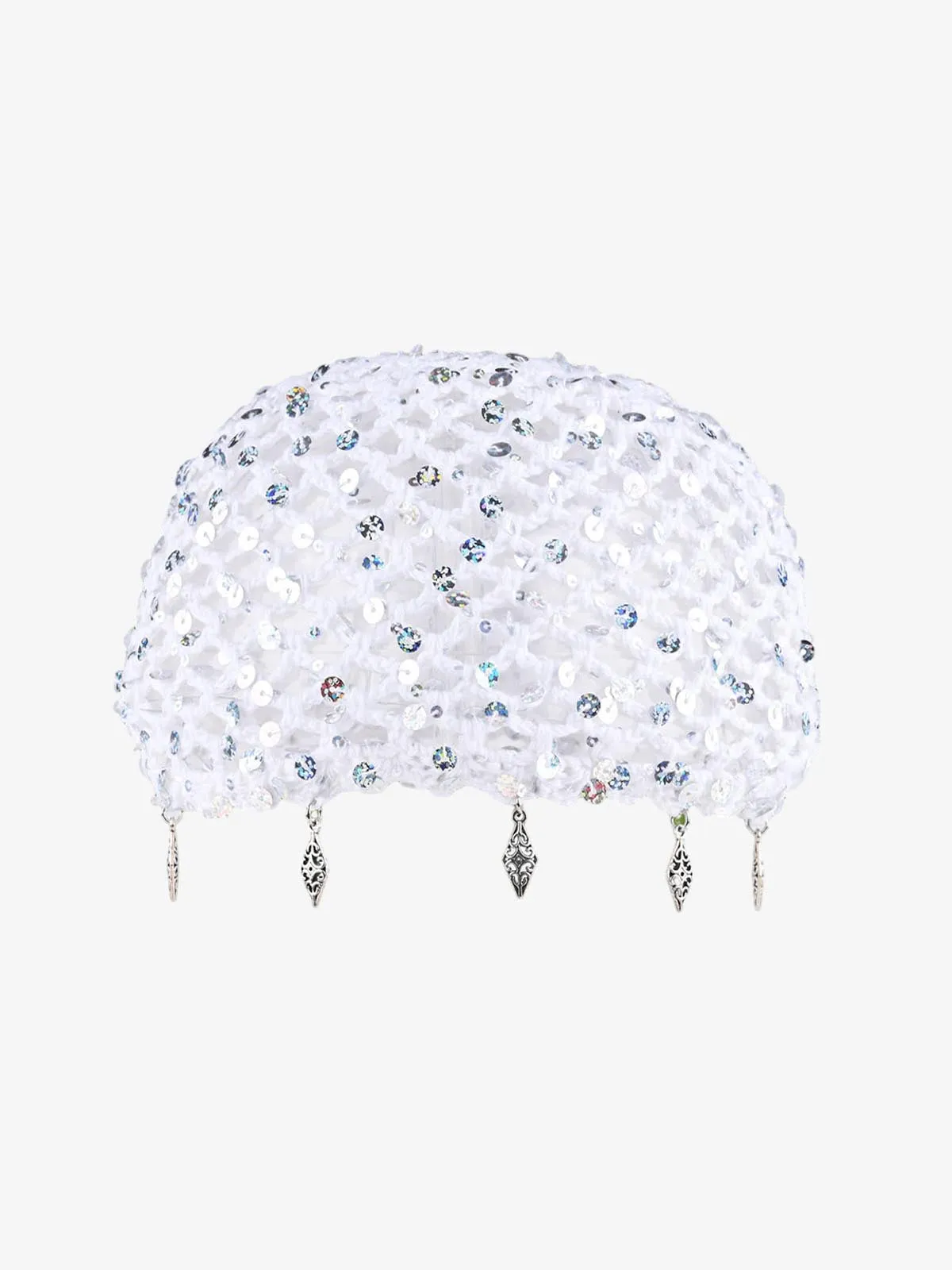 Vintage Sequin Mesh Beaded Fringe Cap sold by Thesupermade product image thumbnail 4