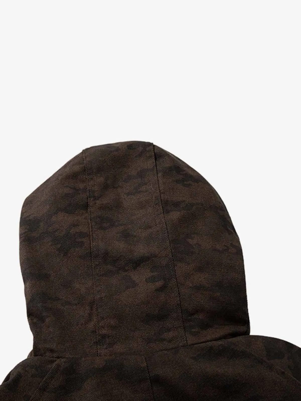 Camouflage Print Detachable Fur Hood Bomber Jacket sold by Thesupermade product image thumbnail 4