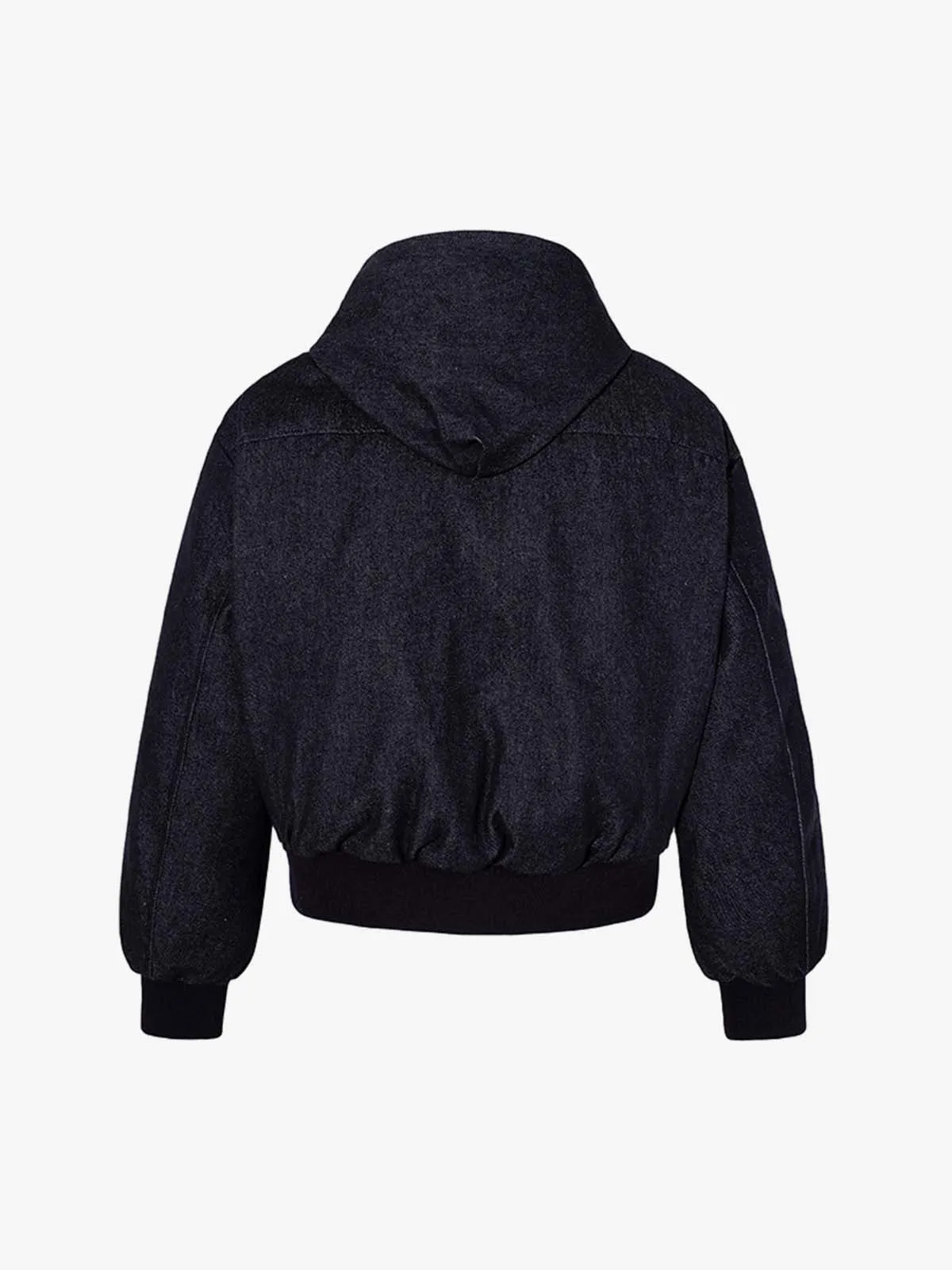 Denim Toggle Detail Bomber Jacket sold by Thesupermade product image thumbnail 2