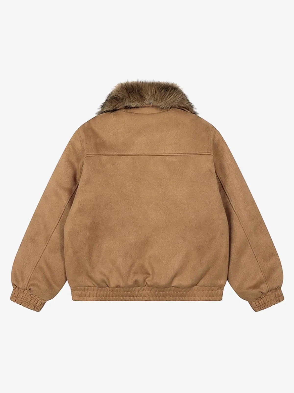 Vintage Distressed Deconstructed Faux Fur Collar Jacket sold by Thesupermade product image thumbnail 3