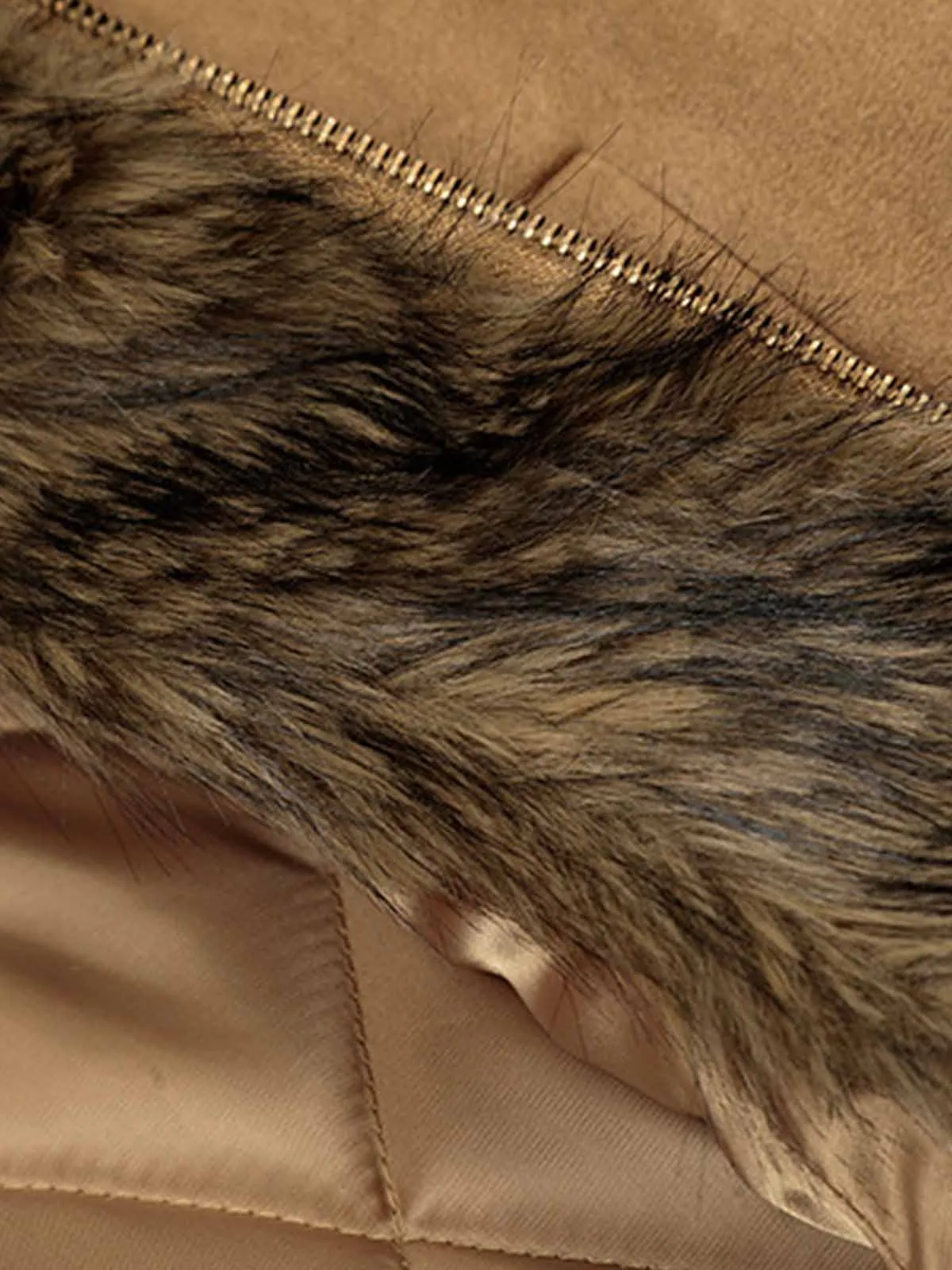 Vintage Distressed Deconstructed Faux Fur Collar Jacket sold by Thesupermade product image thumbnail 5